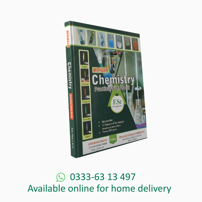 Mohsin Series  Chemistry Practical Note Book FSC 11 &12 Class According to Punjab Board.